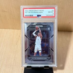 2023 Panini Prizm Draft Picks VICTOR WEMBANYAMA #2 PSA 8 NM-MT 94044890